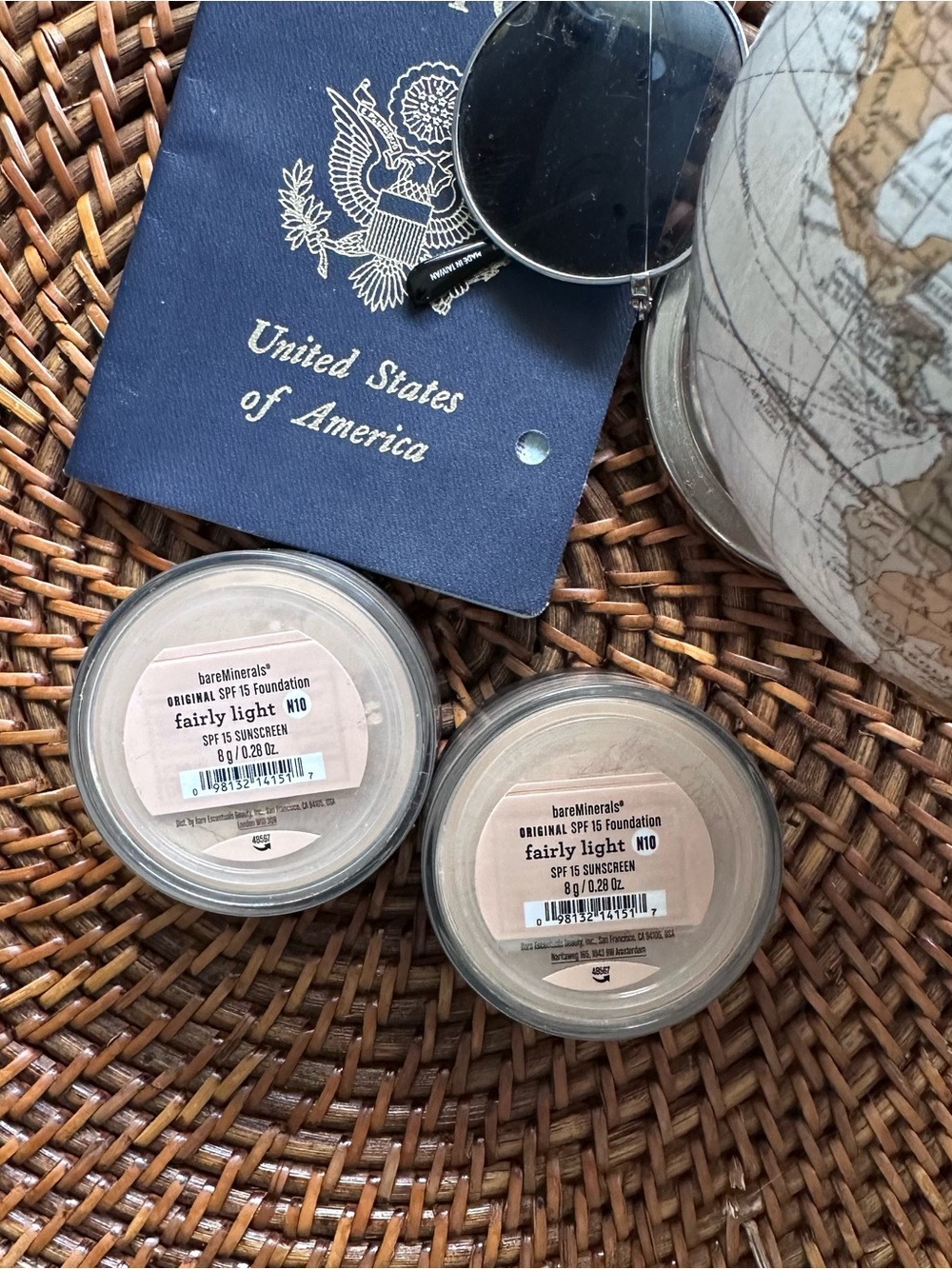 bareMinerals Original SPF 15 Foundation - N10 Fairly Light (2 jars) New